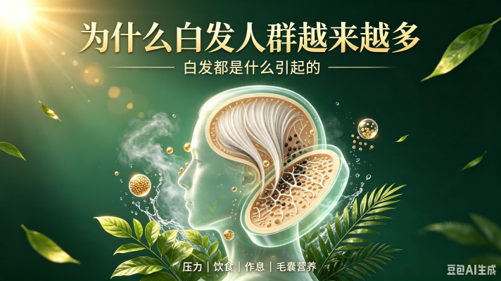 神草传奇非遗养发馆：为什么白发人群越来越多，白发都是什么引起的