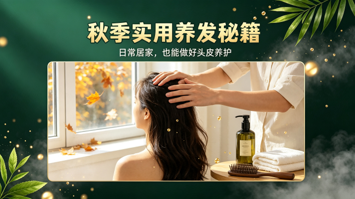 秋季实用养发秘籍：日常居家，也能做好头皮养护